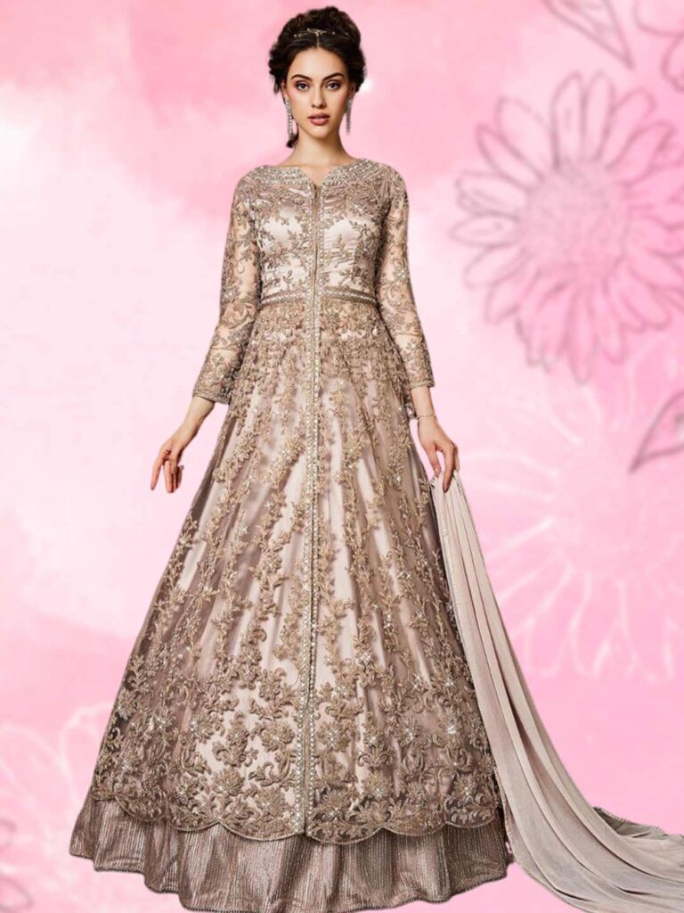 Net Embroidered Pakistani-Bridal Dress